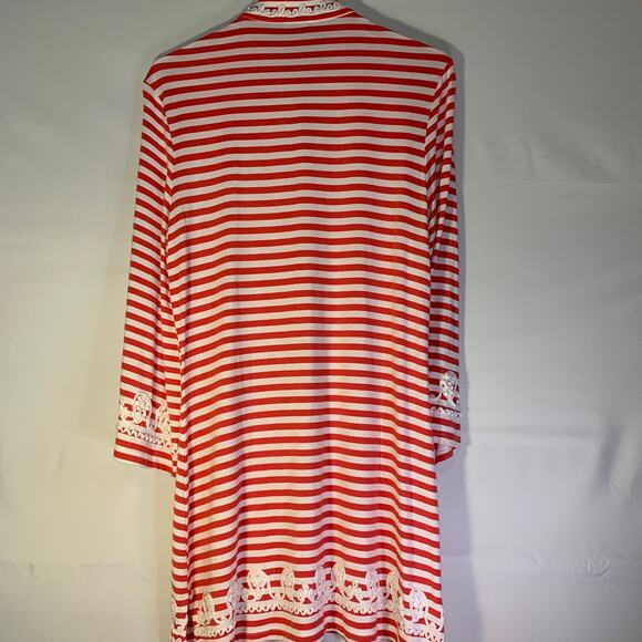 Womens V Cristina striped dress size Large excellent condition - Picture 5 of 7